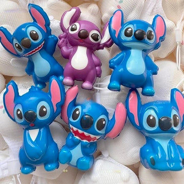 9cm Disney Stitch Figure Toy Decompression Toy Squishy Mochi Stress Relief Toys for Kids Adult Anxiety Relaxation Squeeze Gift