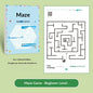 Enhancing Brain Maze Training Book - Attraction Concentration Puzzle for Adolescents Children Maze Game Book Student