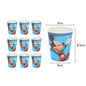 Mickey Mouse Birthday Party Decoration Blue Mickey Tableware Cups Plates Balloons Backdrop Pannents Gift Bag Kids Party Supplies