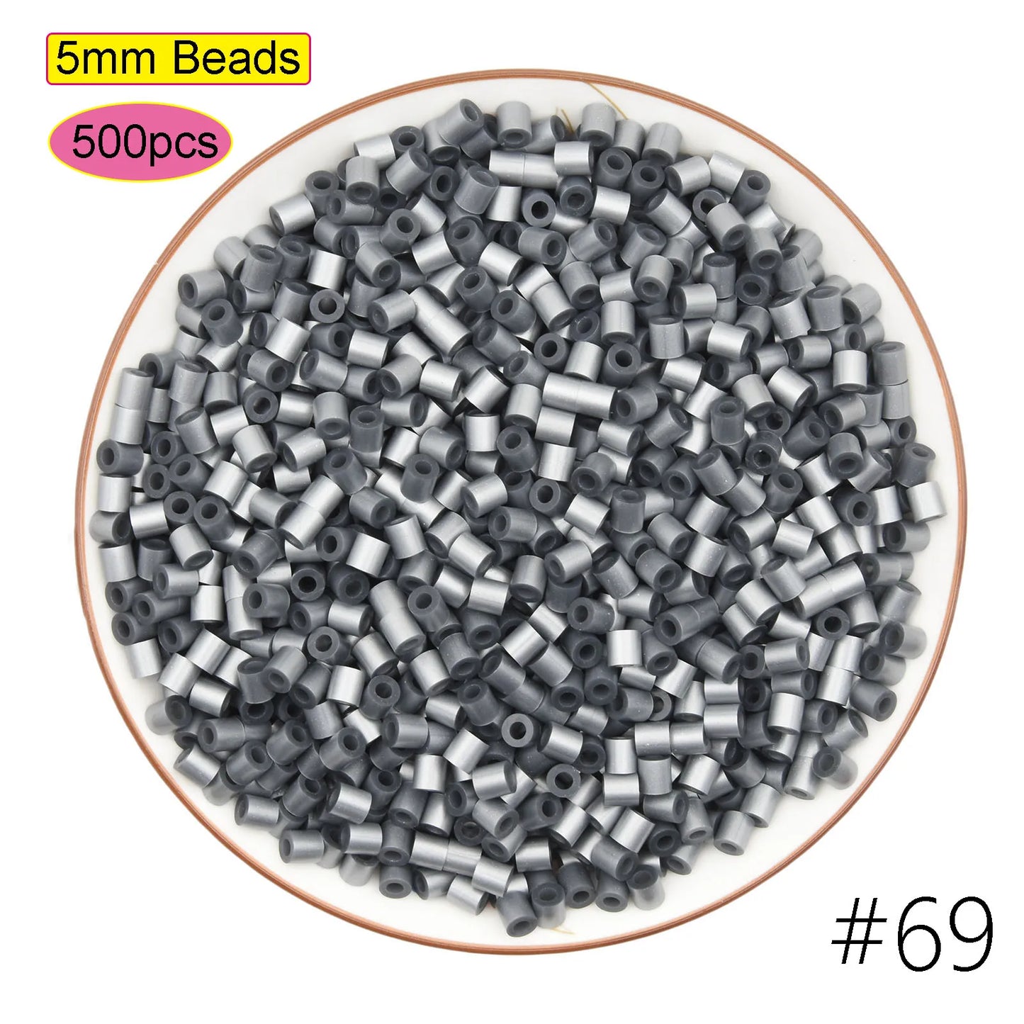 500pcs 5.0mm Perler Beads Pixel Puzzle Fuse&Hama Beads Diy 3D Puzzles Handmade Gift Fuse Beads Kit Iron Toy Educational Toys