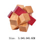 Wooden Luban Lock Unlock Interlock Game Brain Teaser Puzzle Inteligencia Rompecabezas 3D De Madera Montessori Educational Toys