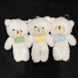 3pc/set 13cm Teddy Bear Plush Doll Animal Bear Stuffed Toy Keychain Cute Cartoon Rabbit Plush Key Ring Bag Pendant Children Gift