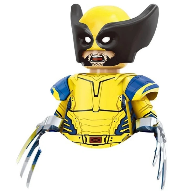 Blind Box Mini Building Blocks TV6205 Figures Big Goblin Spiderman Iron Man Venom Captain Hawk Deadpool Armor Christmas Gift Toy