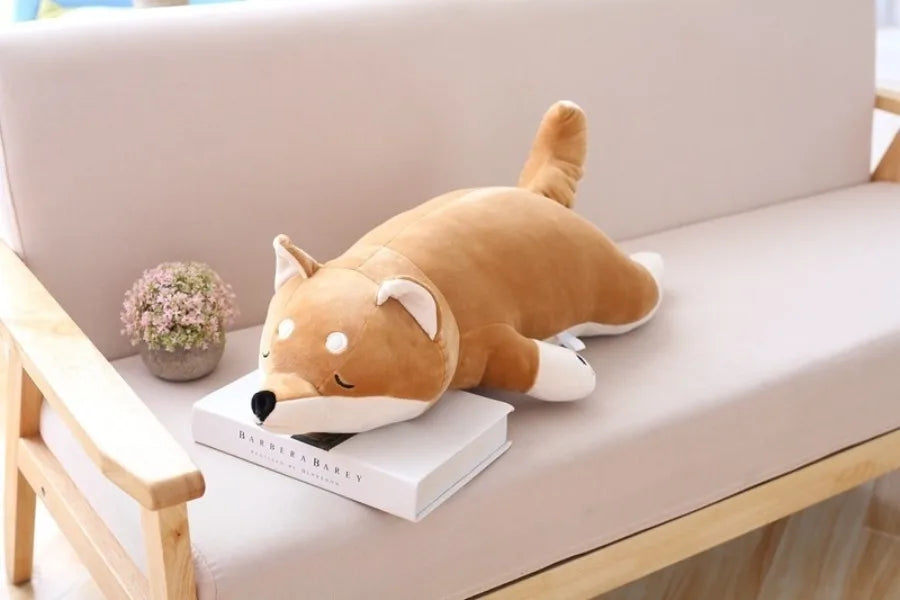 Cartoon Lying Plush Stuffed Dog Pillows Big Toys Shiba Inu Dog Doll Lovely Animal Birthday Gift Plush Pillow for Children