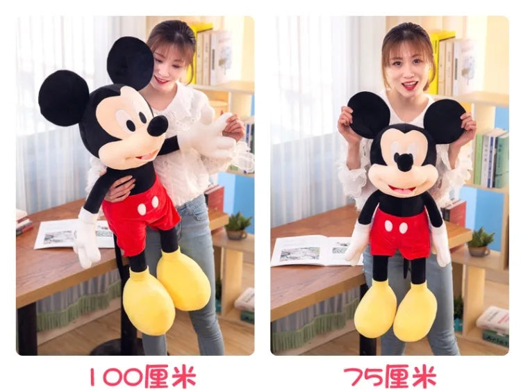 Disney Mickey Mouse Minnie Mouse Soft Plush Toys Cartoon Stuffed Dolls Kids Birthday Gifts Wedding Claw Machine Prizes Bed Pals
