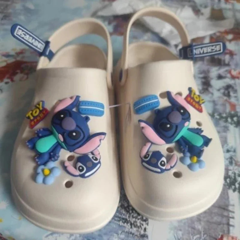 New Cartoon Stitch Series Head Slippers For Couples Are Super Light Anti-Slip And Versatile Casual Shoes For Men And Women Gifts