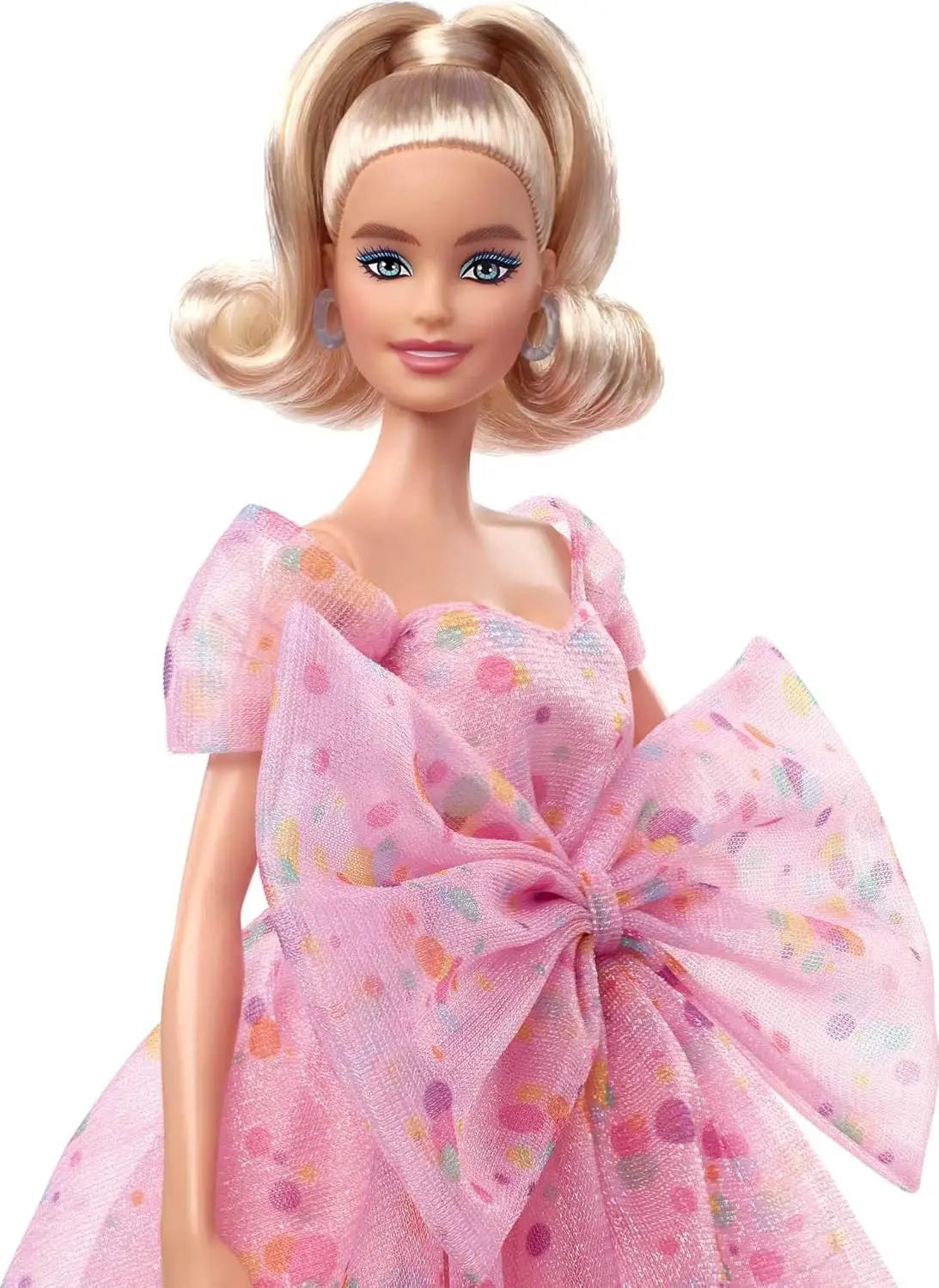 11.5in Original Barbie Signature Birthday Wishes Doll Blonde Wearing Pink Tulle Gown Shoes Accessories Girls Toy Gift Collection