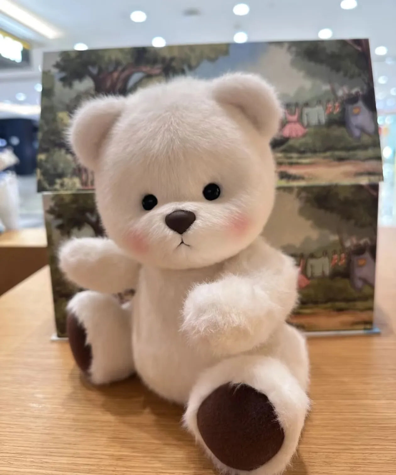 New 30cm Kawaii Jointed Bear Plush Toy Doll Stuffed Animal Teddy Bear With Movable Limbs And Head Cute Birthday Gift For Girls