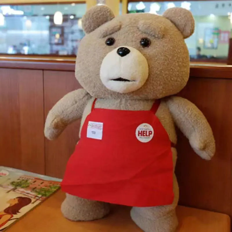 46cm TED Plush Movie Teddy Bear TED 2 Plush Toy In Apron Styles Soft Stuffed Animals Plush Dolls Animal for Kids Gift