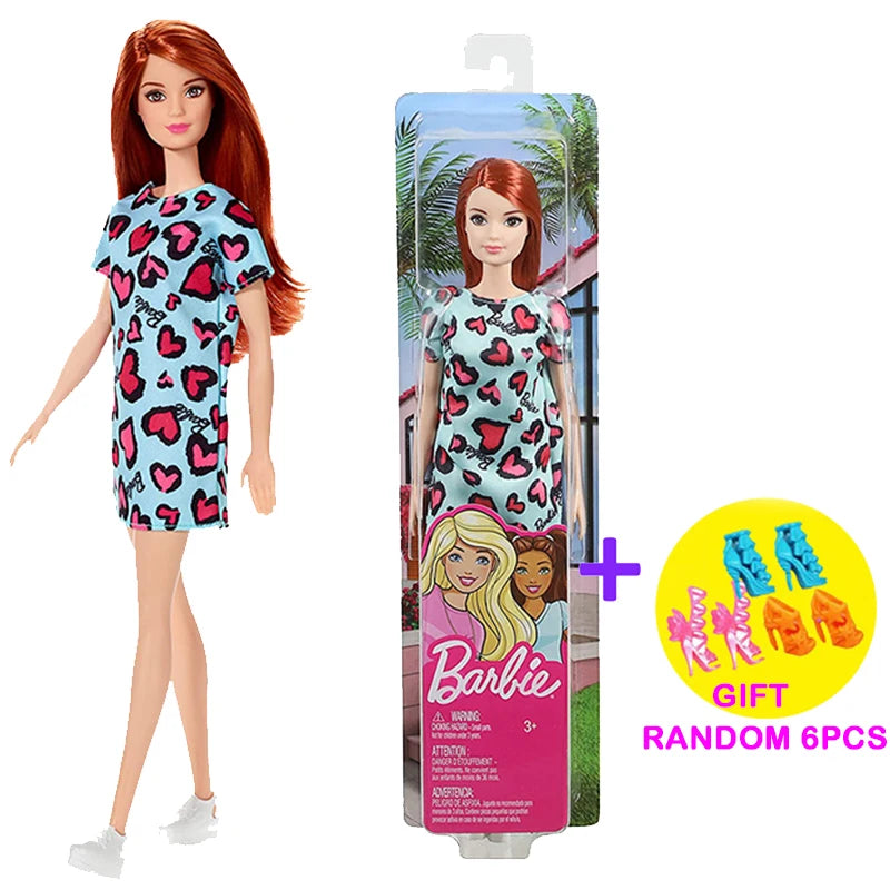Original Barbie Dolls Sports Girls Fashionistas Chelsea Baby Fashion Clothes Kids Toys for Children Multi Joints Juguetes Gifts