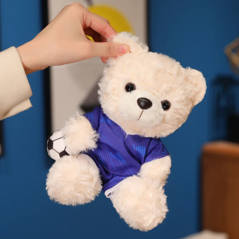 16/23CM Plush Football bear Player Toys Plushie Commemorative Mascot Bear Plush Doll National team Cubs Doll Competition Gifts