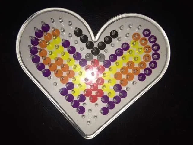 5mm Hama Beads Template with Color Paper Plastic Stencil Jigsaw Perler Puzzles Pixel Beads Diy Transparent Shape Puzzle Pegboard