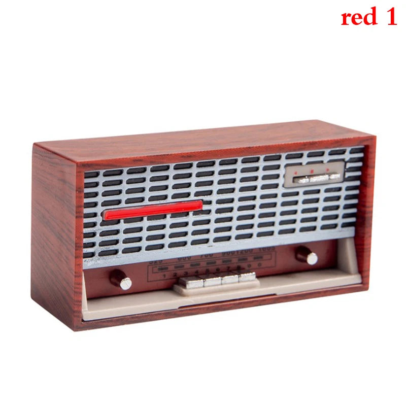 1pc Mini Furniture Lamp Radio Television Kitchen equipment For Children Gift Retro Dollhouse Decoration