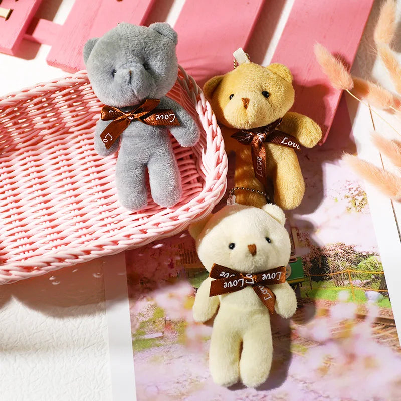 Plush Bear Keychain Soft Stuffed