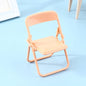 1Pc Mini Chair 1:12 Dollhouse Miniature Chair Plastic Armchair Folding Chair Simulation Furniture Doll House Decor Accessories