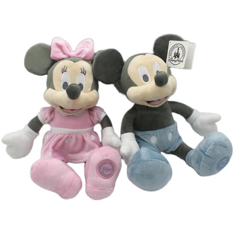 35cm Disney Classic Retro Mickey Mouse And Minnie Mouse Plush Toys Stuffed Soft Doll For Children Birthday Gift