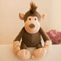 Stuffed Plush Animals Toys Soft Dolls Jungle Lion Elephant Tiger Dog Fox Monkey Deer Children Gift Kawaii Baby Kids Hobbie Toys
