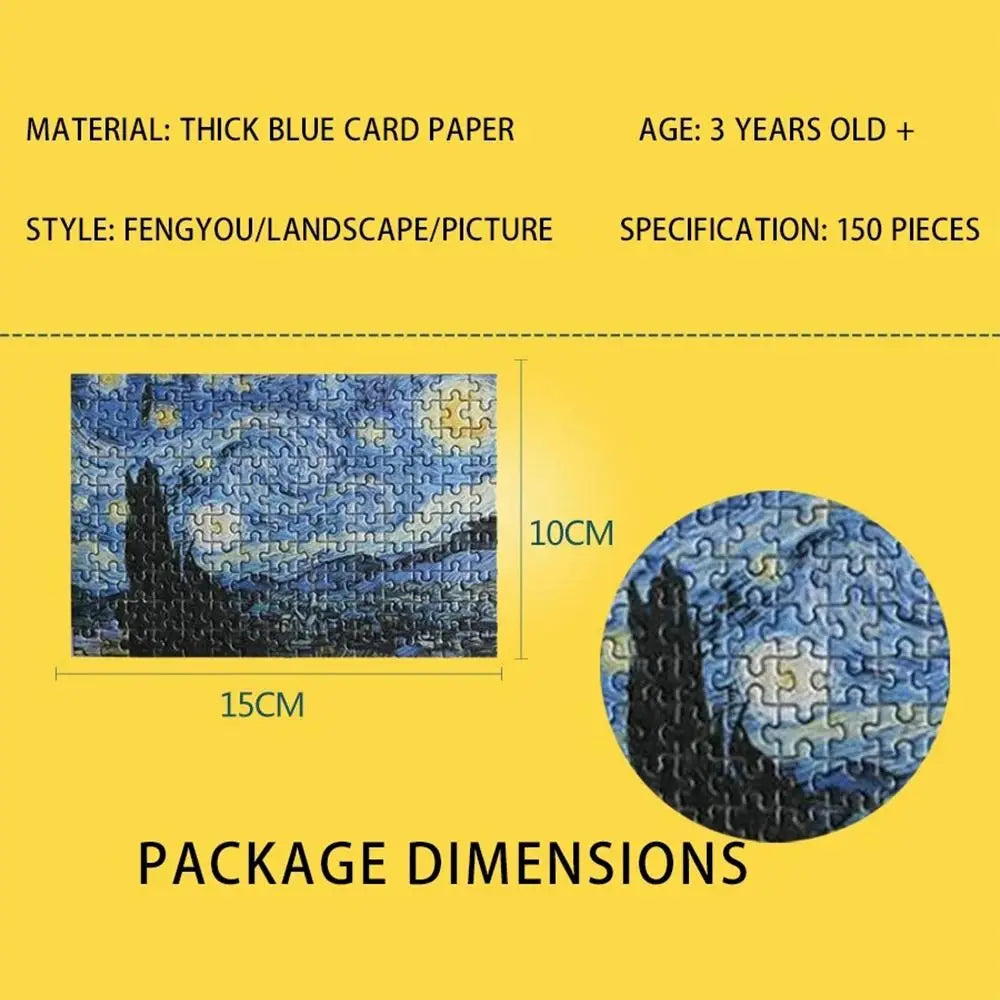 150PCS/Set Creative Oil Painting Jigsaw Puzzles Gifts Mini Puzzle Game Test Tube Decompression Game Adult Children
