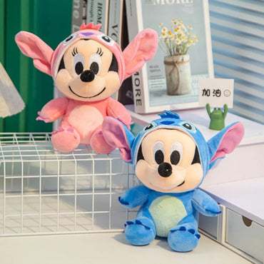 25cm Mickey Plush Mickey Mouse Minnie Daisy Plush Toy Stuffed Doll Kawaii Home Decor Girls Toys Birthday Christmas Gifts For Kid