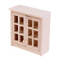 1Pcs Dollhouse Miniature Bookcase Storage Rack Mini Wood Cherry Display Shelf Cabinet Cupboard Doll House Furniture Model Toys