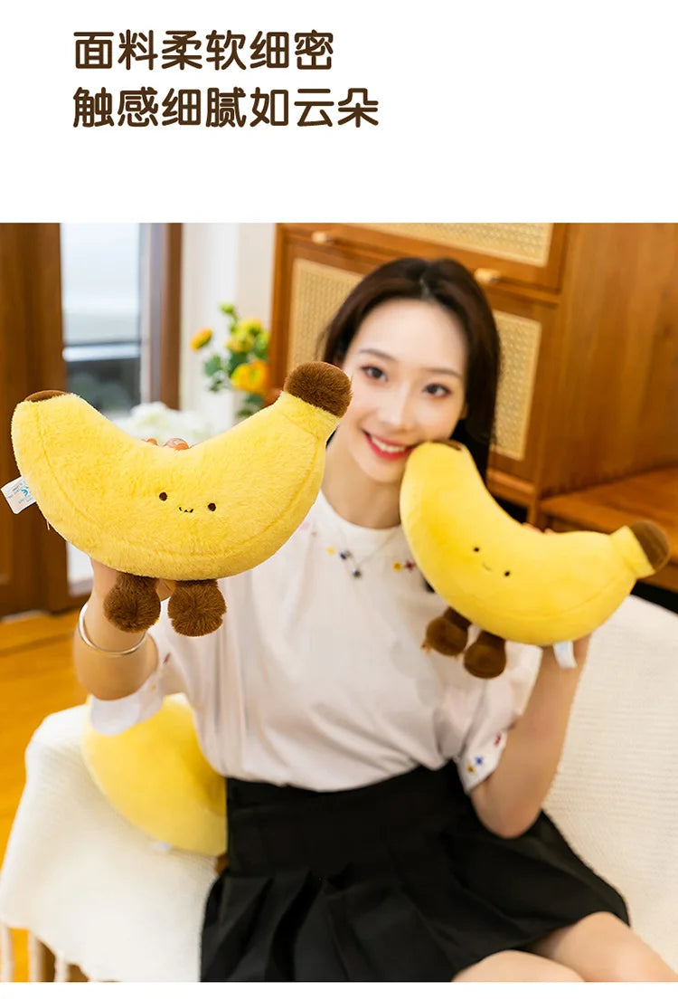 Simulated Fruit Doll Fun Long Leg Banana Children's Doll Pillow Soft and Comfortable Funny Doll Gift