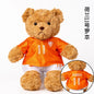 35cm Football Bear Plush Toy Cuddly Teddy Bear Soft  Stuffed Plush Animal Teddy Bear Doll Detachable jersey