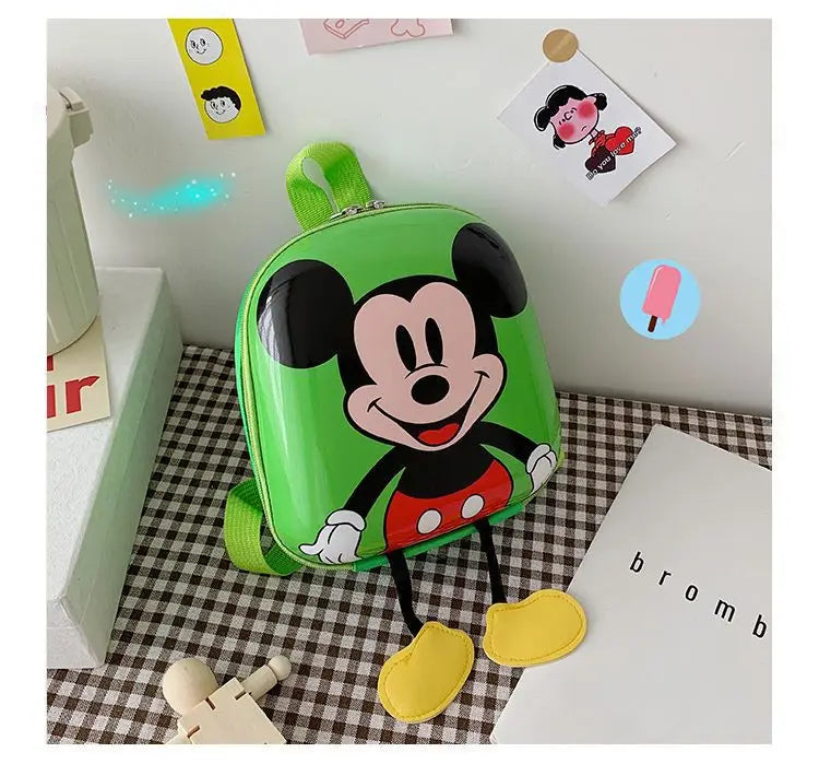 Disney Mickey Mouse Children's Kindergarten Backpack Boys Girls Baby Backpack Mini Cartoon Eggshell Backpack Kids Backpack