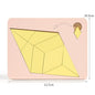 Irregular Shape Triangle Puzzle Colorful Logic Training Wooden Block Puzzle Montessori Three-Dimensional Brain Teaser Game