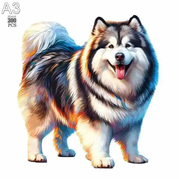 Dog Series Wooden Jigsaw Puzzles Art Unique Animal Shaped Puzzle Diy Leisure Game for Adults Kids Family Home Decor