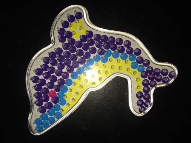 5mm Hama Beads Template with Color Paper Plastic Stencil Jigsaw Perler Puzzles Pixel Beads Diy Transparent Shape Puzzle Pegboard