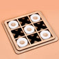 Montessori Wooden Toy Mini Chess Game Interaction Puzzle Brain Logical Training Learing Early Educational Toys For Children Kids