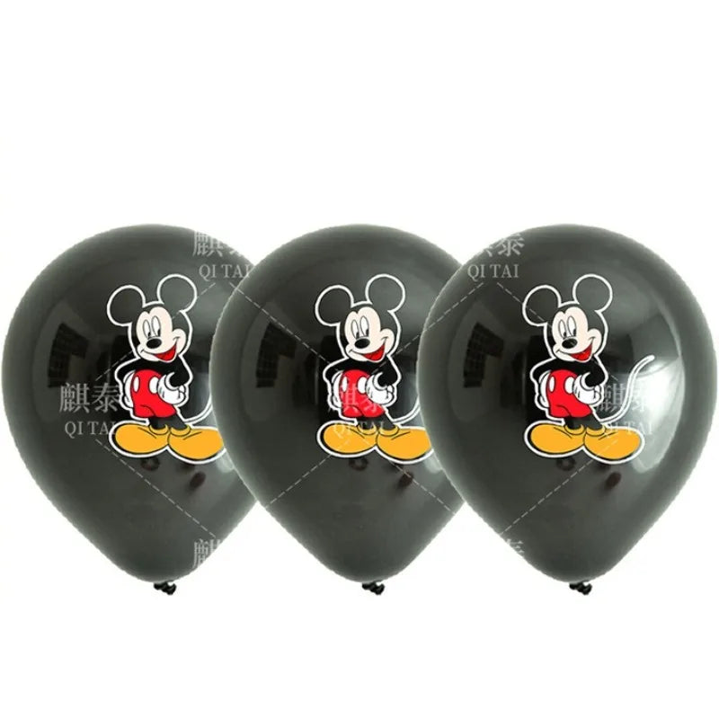 3/6/18pcs Disney Mickey Mouse Clubhouse 12 Inch Balloon Set,latex Balloons,for Children's Festival Parties,party Decorations