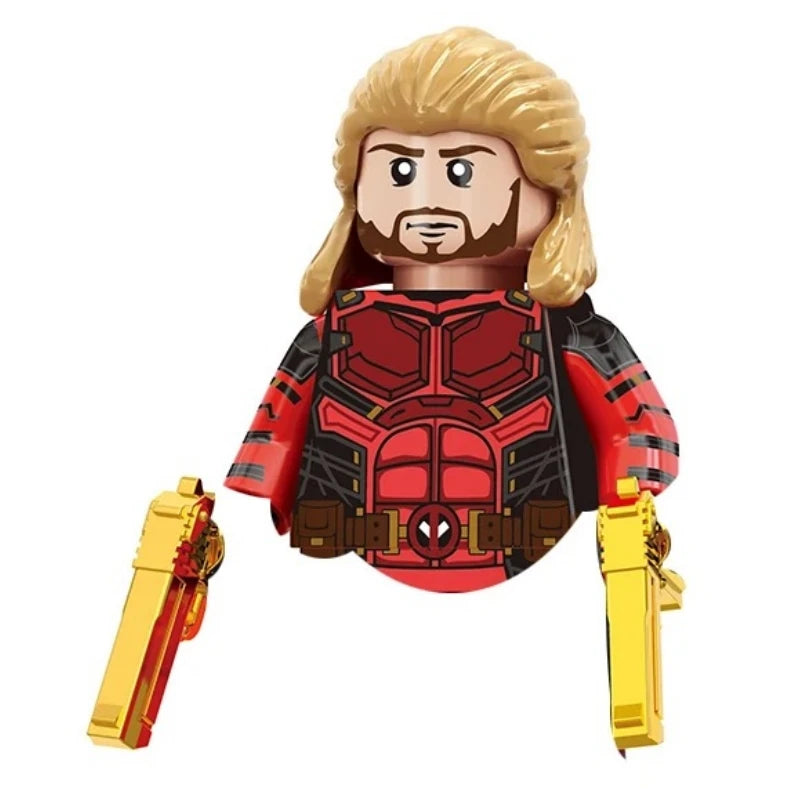 Blind Box Mini Building Blocks TV6205 Figures Big Goblin Spiderman Iron Man Venom Captain Hawk Deadpool Armor Christmas Gift Toy