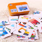 Baby Puzzle Montessori Educational Toys Wood Puzzle Animal Matching Games Iron Box Wooden Puzzles For Children Kids 2 3 4 Years