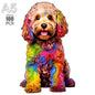 Dog Series Wooden Jigsaw Puzzles Art Unique Animal Shaped Puzzle Diy Leisure Game for Adults Kids Family Home Decor