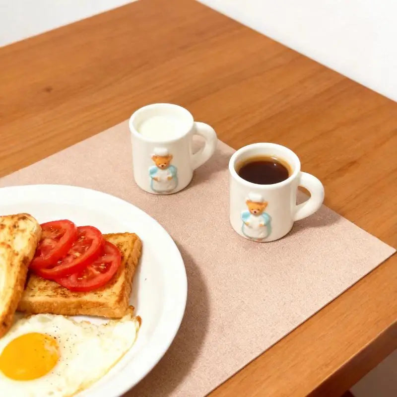 2pcs Dollhouse Mug Model Dollhouse Scene Decoration Miniature Pretend Play Home Bear Water Cups Dolls House Accessories Toys