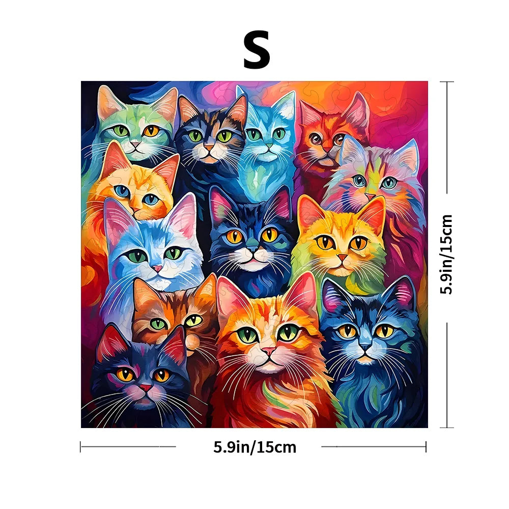 Adults Wooden Animal Puzzle DIY Crafts For Kid Brain Trainer Jigsaw Puzzle Hell Difficulty Family Interactive Game Wooden Puzzle