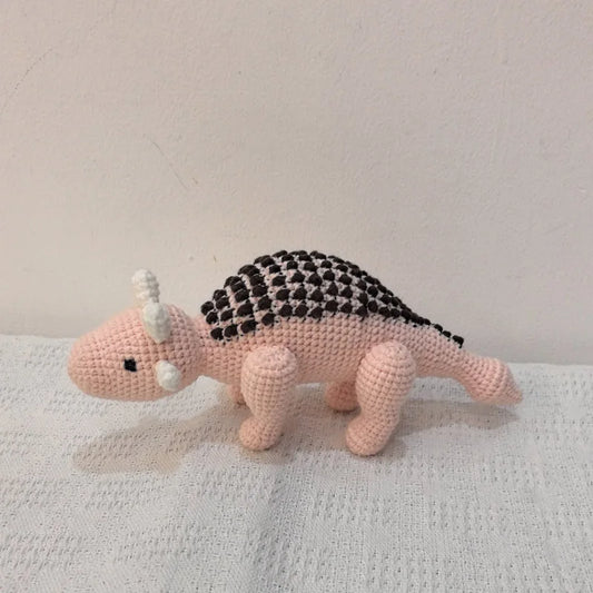 Crochet Plush Dinosaur Dolls Baby kawaii Stuffed Toys Kids Sleeping Doll for Girls Boys Christmas Birthday Gift Room Decor