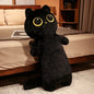Big Lovely Soft Long Cat Plush Toys Office Cute Pillow Nap Sleep Home Comfort Cushion Kids Doll For Kids Girl Gift New Black Cat