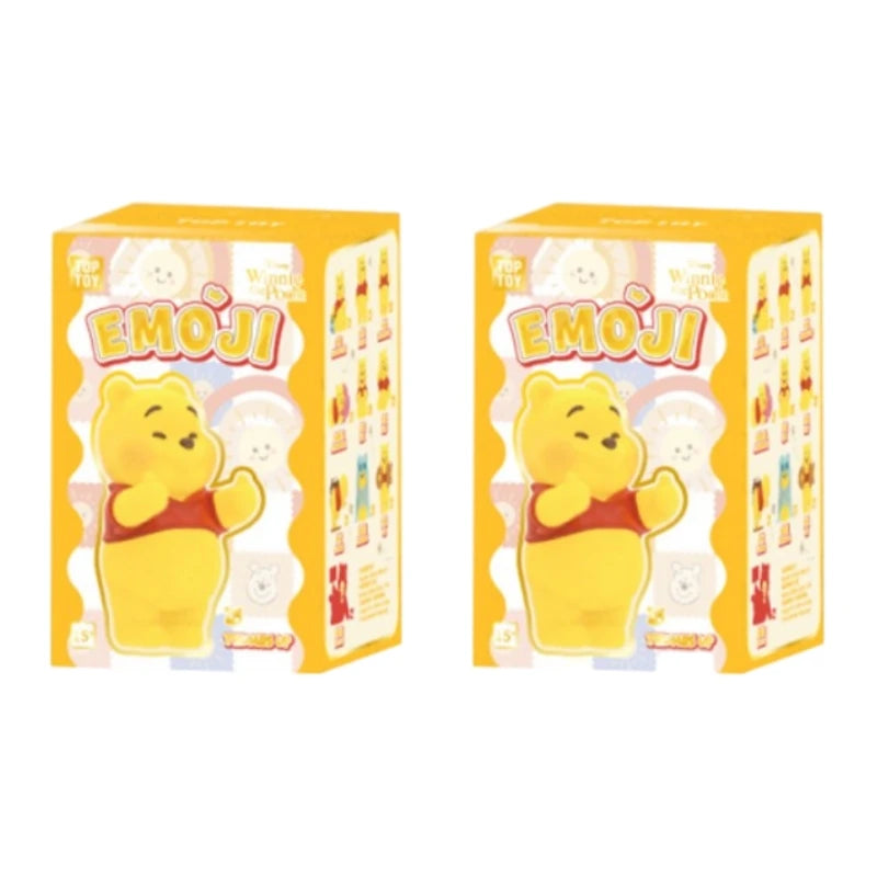 TOP TOY Disney Pooh Bear Expression Pack Series Blind Box Cute Desktop Decoration Ornament Children's Toy Model Birthday Gift