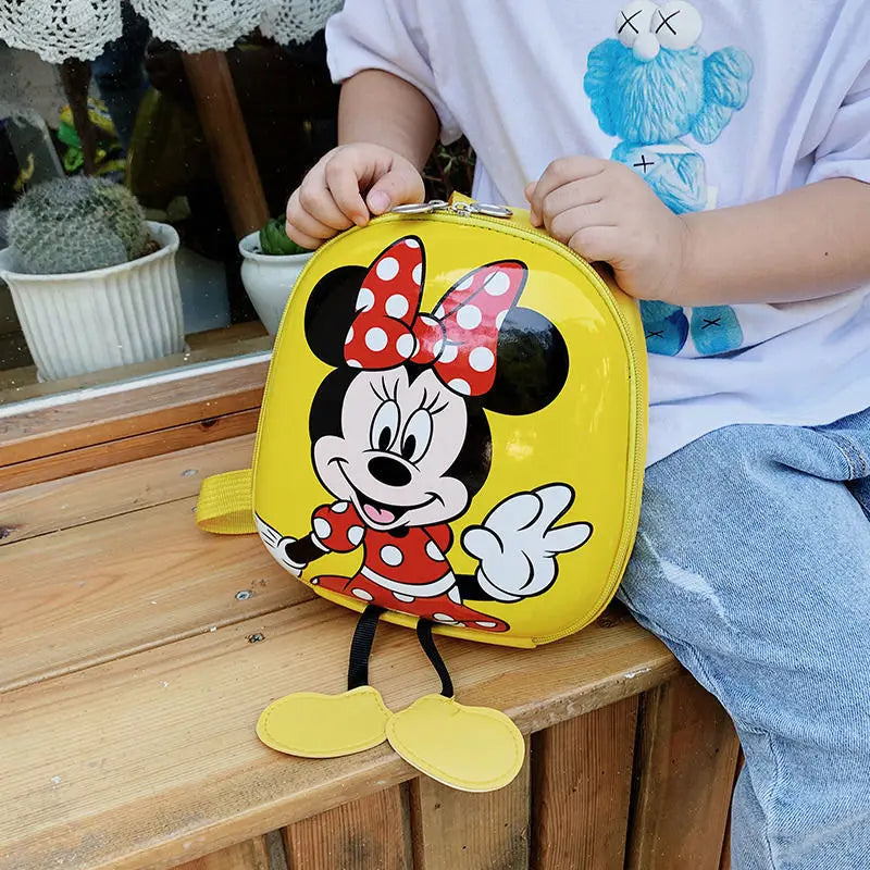 Disney Mickey Mouse Children's Kindergarten Backpack Boys Girls Baby Backpack Mini Cartoon Eggshell Backpack Kids Backpack
