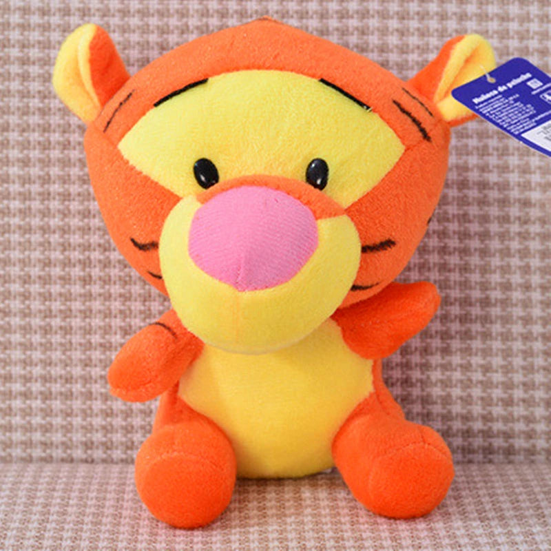 20cm Disney Animation Plush Doll Pooh Bear Mickey Mouse Minnie Tigger Cute Plush Animal Doll Piggy Pillow Toy Children’s Gift