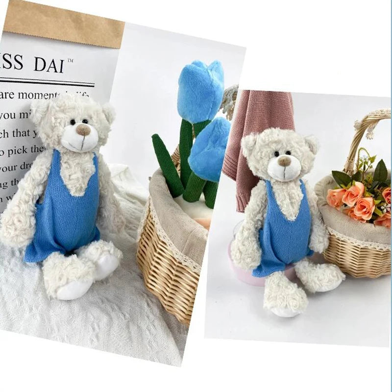 New Arrive 30.5CM Lovely Teddy Bear Plush Toys Stuffed Soft Animal With Clothes Kawaii Dolls For Children Christmas Toys Gifts