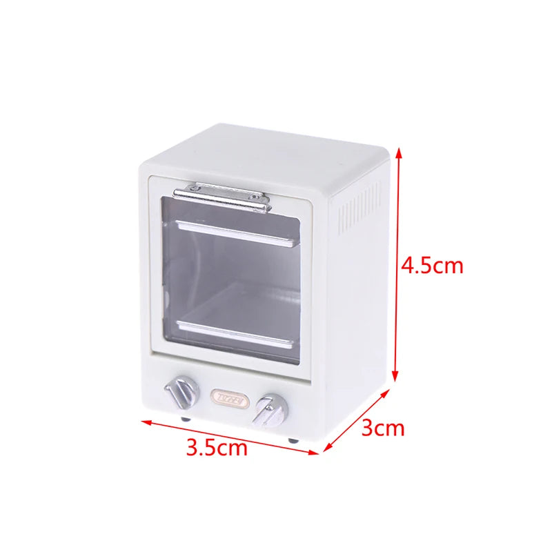 1pc Mini Furniture Lamp Radio Television Kitchen equipment For Children Gift Retro Dollhouse Decoration