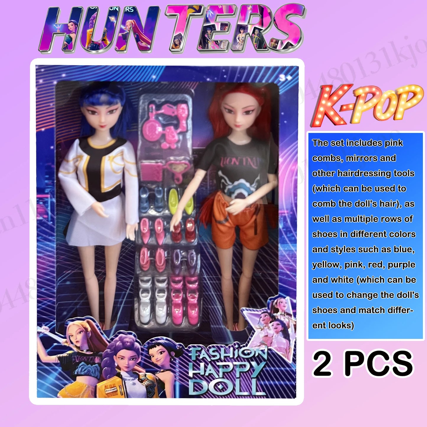 Hot Sales 2026 Anime KPop Demon Hunters Vinyl Doll, Rumi Mira Zoi Mask Figurine Small Statue Christmas Gift For Fans