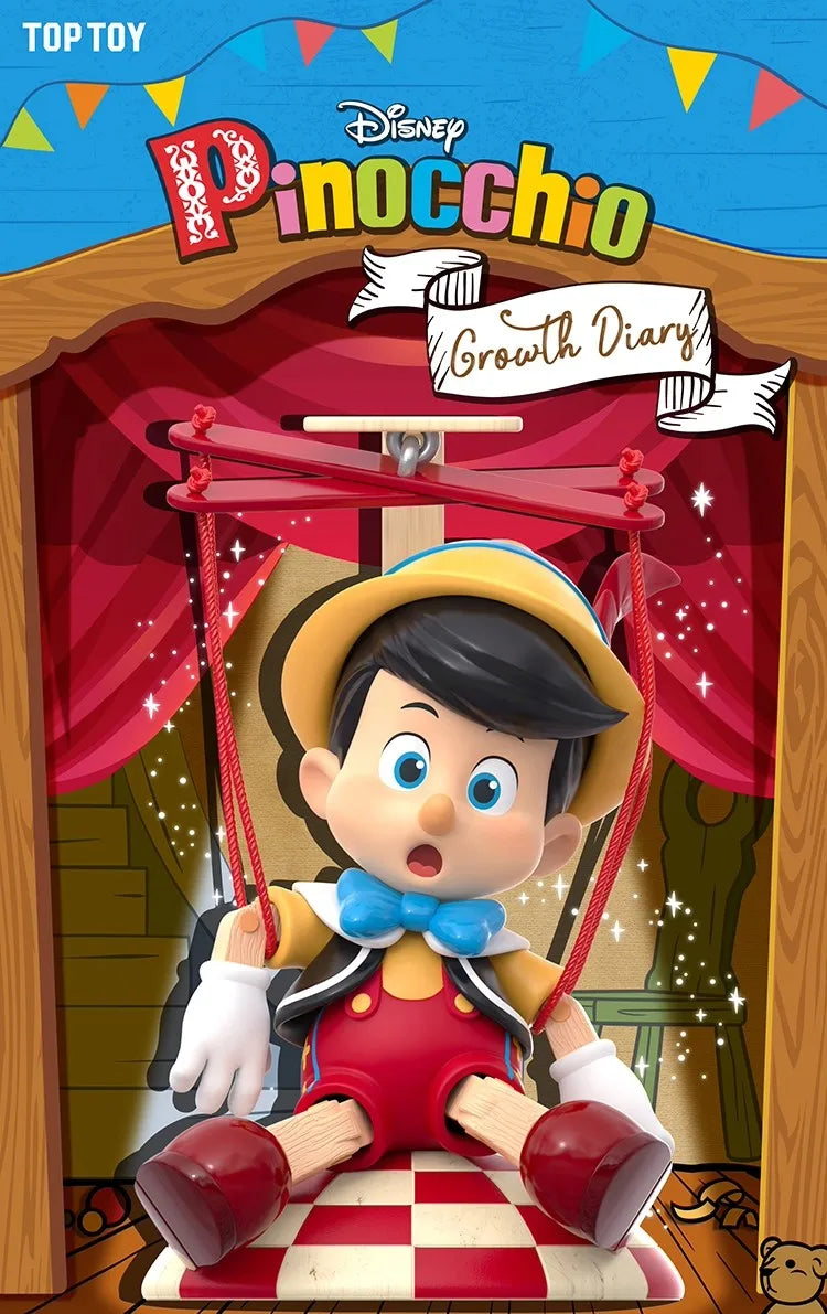 TOP TOY Disney Pinocchio Growth Diary Series Blind Box Animation Desktop Ornaments Cute Children's Toys Figures Birthday Gifts