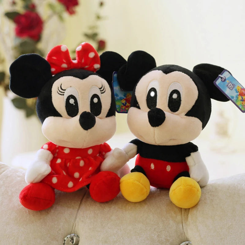 20cm Disney Animation Plush Doll Pooh Bear Mickey Mouse Minnie Tigger Cute Plush Animal Doll Piggy Pillow Toy Children’s Gift