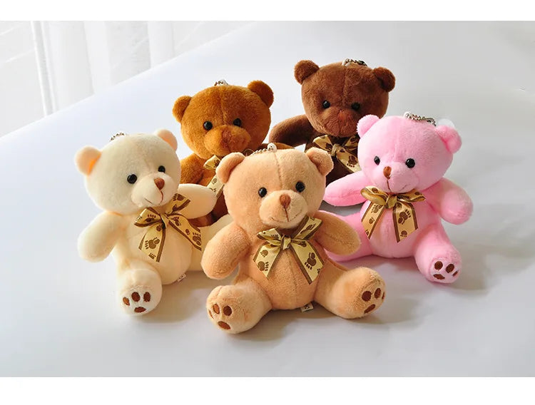 1Pcs Candy Bear Little Teddy Bear Plush Toy Cute10cm Cartoon Stuffed Soft Plush Doll Toy Children's Decorative Birthday Gifts