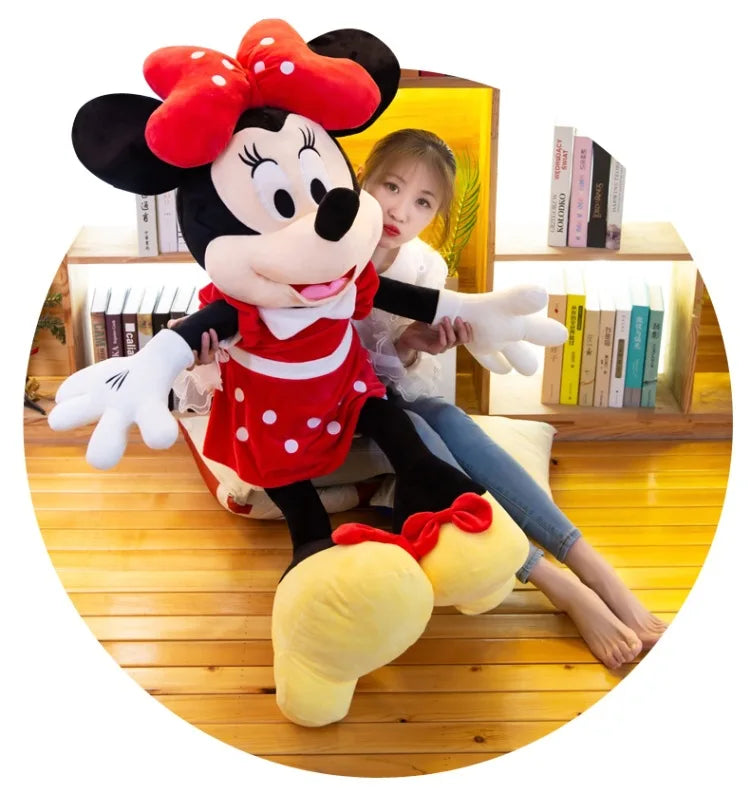 Disney Mickey Mouse Minnie Mouse Soft Plush Toys Cartoon Stuffed Dolls Kids Birthday Gifts Wedding Claw Machine Prizes Bed Pals