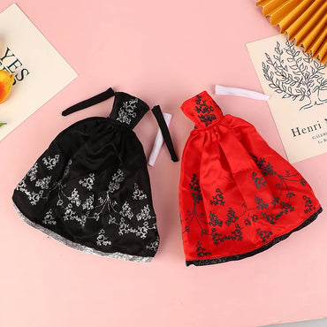 Doll Clothes Princess Dress Banquet Party Beautiful Dress Embroidery Tulle Dress For 11inch Doll
